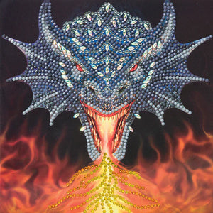 Crystal Art Card Kit Dragon