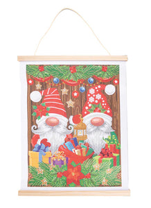 Crystal Art Scroll Kit Christmas Gnomes