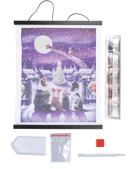 Crystal Art Scroll Kit Festive Full Moon