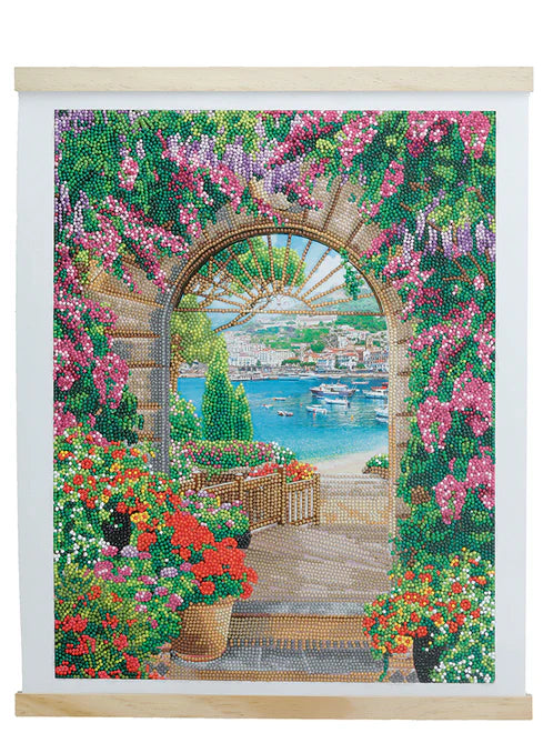 Crystal Art Scroll Kit Window to Paradise